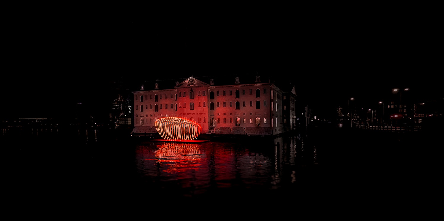 W(HAL)E'LL FALL by Xinyi Wang -Amsterdam Light Festival Artist impression